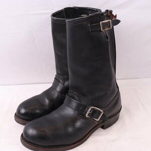 90's rank Harley Davidson 8.5 / 26.5cm-27.0cm rank PT91 engineer steel tuHarley Davidson Vintage men's used eb1178