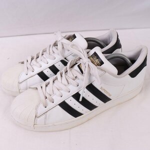 SUPERSTAR 28.0cm/adidas スーパースター アディダス スニーカー 白 ホワイト 黒 金ベロ 中古 古着 メンズ ad4751