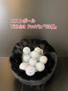 A356 Titleist PROV1X タイトリスト　「63個」　ロストボール　3.1kg ProV1x