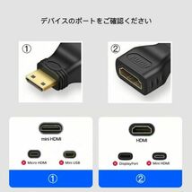 mini HDMI to HDMI 変換アダプタ ミニHDMI 変換アダプタ_画像5