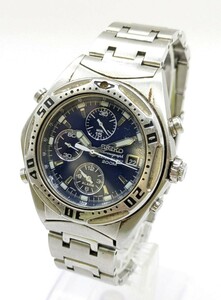 【セイコー　１円～】◎SEIKO◎　7T32-6L90　クロノグラフ　メンズ　腕時計　クォーツ　不動　L7039