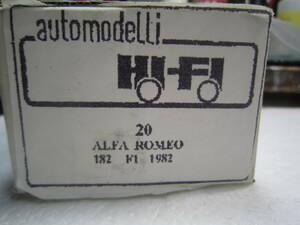 1/43 HI-FI メタルキット　ALFA Romeo 182 F1