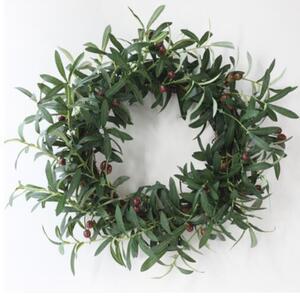 * olive artificial flower lease * wall decoration * entranceway lease * party for * maximum diameter approximately 55cm* hand made 