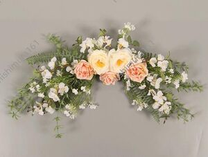  hand made * artificial flower arrangement * wall decoration * entranceway lease * ornament * approximately 48cm* art flower *