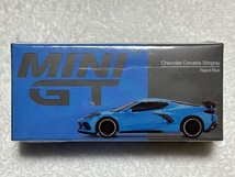 1/64 MINI-GT MGT00251-L シボレー コルベット スティングレイ 2020 ラピッドブルー 左ハンドル Chevrolet Corvette Stingray Rapid Blue_画像3