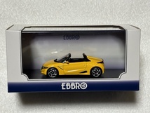 EBBRO エブロ 1/43 HONDA S660 YELLOW ホンダ 前期 DBA-JW5 カーニバルイエローⅡ 黄 ミニカー モデルカー №45358 絶版 レア_画像1