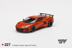 1/64 MINI-GT MGT00227-L シボレー コルベット スティングレイ 2020 セブリング オレンジ ティントコート 左ハンドル Chevrolet Corvette