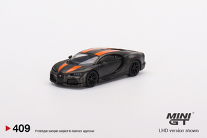 1/64 MINI-GT MGT00409-L ブガッティ シロン スーパースポーツ 300+世界記録304.773mph Bugatti Chiron Super Sport 300+ World Record TSM