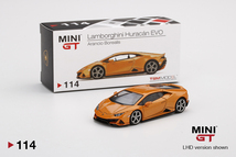 1/64 MINI-GT MGT00114-L ランボルギーニ ウラカン EVO ボレアリスオレンジ 左ハンドル Lamborghini Huracan EVO Arancio Borealis ミニGT_画像2