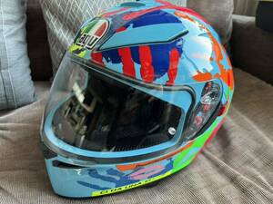 【絶版レア】AGV K-3 SV MISANO 2014 Lサイズ 59-60 アジアンフィット　ROSSI レプリカモデル バレンティーノロッシミサノ　ヘルメット 