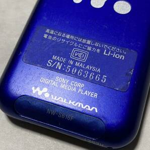 【送料無料】ソニー デジタルウォークマン NW-S616F♪ブルー 4GB SONYWALKMAN♪即決ポータブルオーディオプレーヤーdigital media playerの画像5