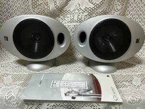 ★KEF HTS2001 SP3375　KHT2005.2　サテライトスピーカー 2本セット シルバー　動作品