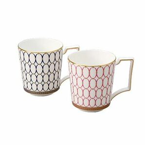 WEDGWOOD ルネッサンスゴールド ペアマグカップ ピンク ブルー