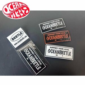 【OCEAN BEETLE】オーシャンビートル SYLステッカー セット 3枚組 / SUPPORT YOUR LOCAL バイカー サポートステッカー Sticker