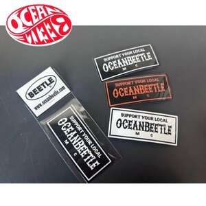 【OCEAN BEETLE】オーシャンビートル SYLステッカー セット 3枚組 / SUPPORT YOUR LOCAL バイカー Sticker サポートステッカー
