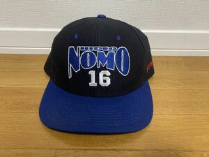 【希少】【USA製】【デッドストック】 ドジャース オフィシャルキャップ NOMO HIDEO 16 made in USA ベースボール キャップ メジャーリーグ