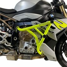 BMW S1000R 2021- 用 エンジンガード スタントケージ クラッシュバー スライダー CRAZY IRON マッドブラックカラー_画像4