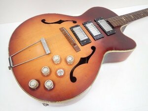 【希少！】Teisco テスコ フルアコ 60’s Model 17 Sunburst ビザールギター 1960年代製 † 6CF15-1