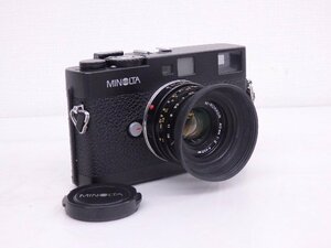 Minolta/ミノルタ AEレンジファインダー CLE/標準レンズ M-ROKKOR 40mm F2 レンズフード付 ◆ 6CE8F-6