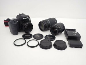 Canon キヤノン デジタル一眼レフカメラ EOS 80D ボディー + レンズ 3本セット ∽ 6CD9E-1