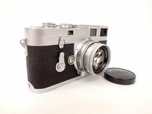 Leica ライカ レンジファインダーカメラ M3 前期型 ダブルストローク 1955年製+単焦点レンズ Summicron 5cm F2 初代 沈胴 □ 6D042-23