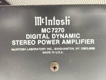 McIntosh マッキントッシュ ステレオパワーアンプ MC7270 ウッドキャビネット/説明書付き ∩ 6D04F-2_画像5