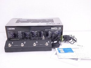 BOSS/ボス スイッチャー Multi Effects Switcher MS-3 ACアダプター 説明書・元箱付 ◆ 6D0F7-12