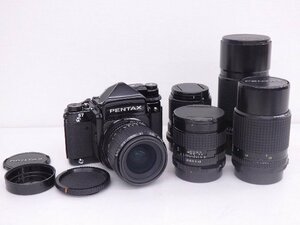 PENTAX/ペンタックス 中判一眼レフ 67 TTL/55mm・75mm・135mm・200mm・300mm レンズ5本セット バケペン ◆ 6D090-8