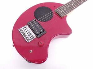 FERNANDES/フェルナンデス アンプ内蔵タイプミニエレキギター ZO-3 RED ソフトケース付 ゾウさんギター ◆ 6D118-2