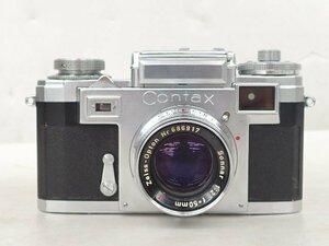 ZEISS IKON レンジファインダーカメラ CONTAX IIIa + Carl Zeiss Sonnar 5cm F2 レンズ付き ▽ 6D00D-6