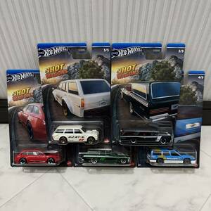 最新作 Hotwheels HOT WAGONS 5種フルコンプセット Automotive ホットウィール ホットワゴン ブル510ワゴン 64 シェビー ノヴァ ボルボ850 