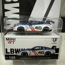 貴重な LBWK限定版 1/64 TSM MINI-GT ミニGT リバティーウォーク LB★WORKS NISSAN GT-R R35 Type 1 Rear Wing ver. 1 BRE #46 MGT00132-LB_画像2