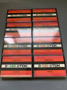 中古 カセットテープ TDK D-C60/90 8本セット