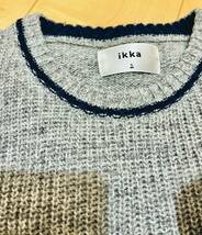 【春のお出かけ】ikka セーター＆マフラー ウール混 ニット_画像3