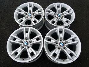 綺麗!!★BMW(E84) X1外し★純正 中古アルミホイール ４本set【 17×7.5J ＋34 P.C.D.120 5H ハブ径72.5ｍｍ 】ゴムバルブは新品に交換済み