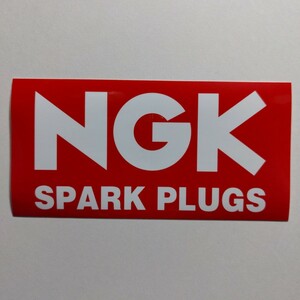 NGK スパークプラグ ステッカー NGK SPARK PLUGS 中サイズ