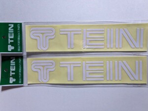 TEIN テイン ステッカー 切り文字 カッティング 白 ホワイト 2枚