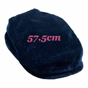 黒 ハンチング帽 57.5cm