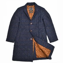 LAVENHAM for BEAMS ラベンハム ウールキルティングジャケット ブリティッシュフリース British Fleece 36 イギリス製 メンズ M769662_画像3