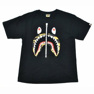 A BATHING APE アベイシングエイプ 1st camo shark tee ファーストカモ プリントTシャツ 半袖 Lサイズ メンズ 001TEF801016X M755720