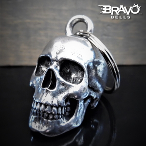 米国製 Bravo Bells スカル 骸骨 3D ベル [Skull] Made in USA 魔除け お守り バイク オートバイ 鈴 アクセサリー ガーディアンベル ギフト