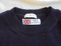マッキントッシュ　フィロソフィー　英国ウール　セーター　黒　サイズ３８_画像2