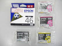 EPSON エプソン 純正インク 46 計5個セット 【ICBK46A1、ICM46A1、ICY46A1】_画像1