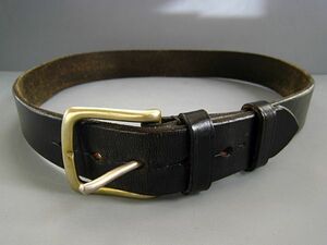 《90’s 英国製》ジャベツクリフ ブライドルレザーベルト 3.7cm幅 JABEZ CLIFF BRIDLE LEATHER BELT BLACK SIZE 32