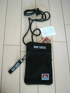 1.[ new goods ]BEN DAVIS Ben tei screw mesh Mini bag Gorilla * black x white Mini shoulder pochette 