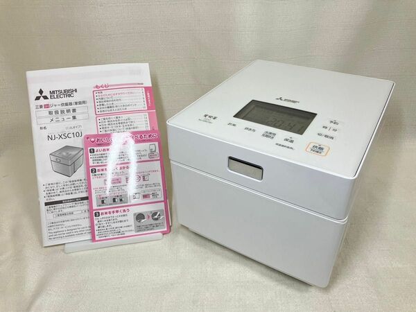 三菱電機 炊飯器5.5合 日本製 備長炭炭炊釜 芳潤炊き NJ-XSC10J-W