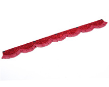 金華山波型フロントカーテン　チンチラ　レッド（赤）　Lサイズ　2200×150　【納期約3週間】_画像1