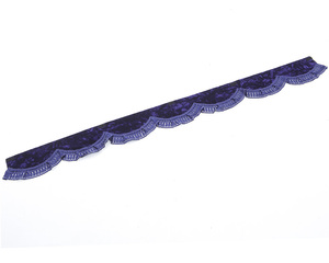 金華山波型フロントカーテン　チンチラ　ネイビー（紺）　Lサイズ　2200×150　【納期約3週間】