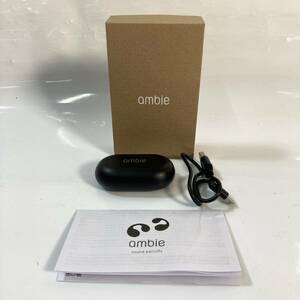 ambie アンビー AM-TW01 ワイヤレスイヤホン Bluetooth ブラック