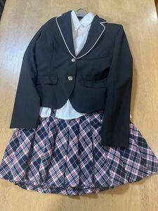 BLING JEWEL 子供服　セットアップ　3点セット　女子　女の子　165 ブレザー チェックスカート 冬物 女子